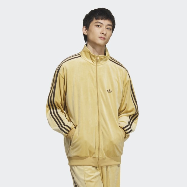 adidas アディダス ベロア トラックジャケット ゴールデン　ベージュ ベッケンバウアー ベロア トラックジャケット ゴールデン