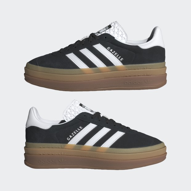 レディース ガゼル ボールド W GAZELLE BOLD W mbu94　コアブラック×フットウェアホワイト　