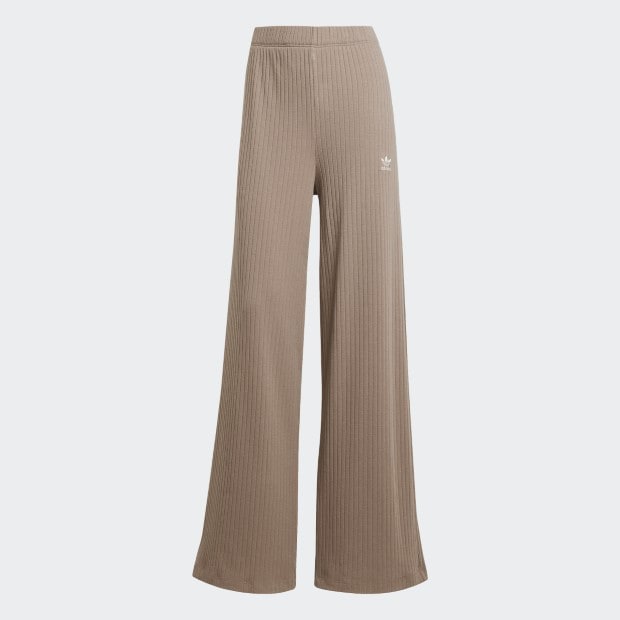 レディース エッセンシャルズ ワイドリブパンツ トレースブラウン