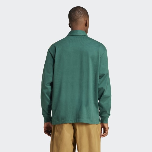 アディカラーラグビーポロシャツ カレッジグリーン ｜アパレル,シャツ