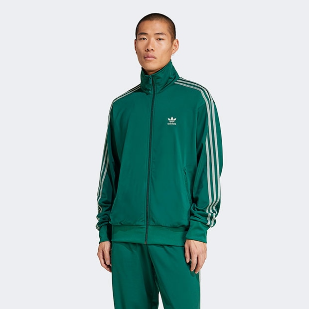 adidas Original トラックジャージ 2XLグリーン/レッド アディカラー クラシックス ファイヤーバード トラックトップ