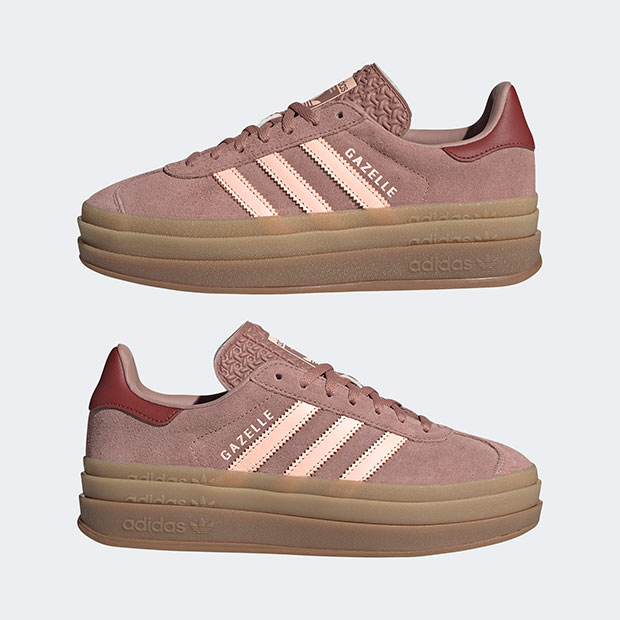 レディース ガゼル ボールド  GAZELLE BOLD  nil15　ウォームクレイ×クリアオレンジ　|レディース・ウィメンズ|シューズ