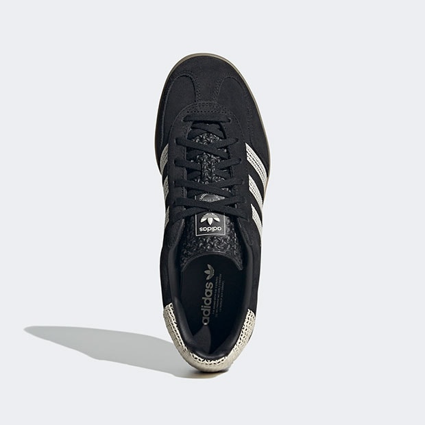レディース ガゼル インドア GAZELLE INDOOR njj98　コアブラック×ワンダーホワイト　