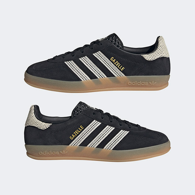 レディース ガゼル インドア GAZELLE INDOOR njj98　コアブラック×ワンダーホワイト　