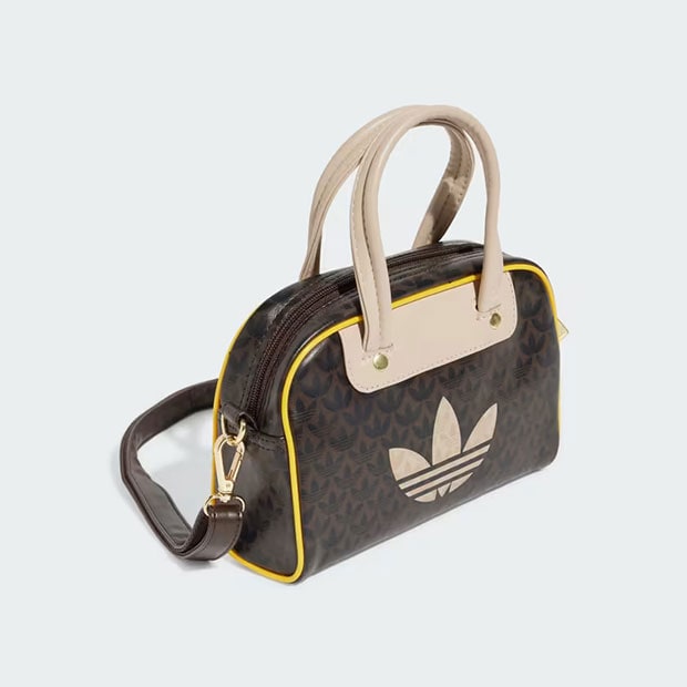adidas ブラウン ハンドバッグ Adidas airliner2 ハンドバッグ ショルダーバッグ マット