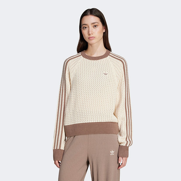 レディース アディカラー ニット クルーネックセーター ワンダー