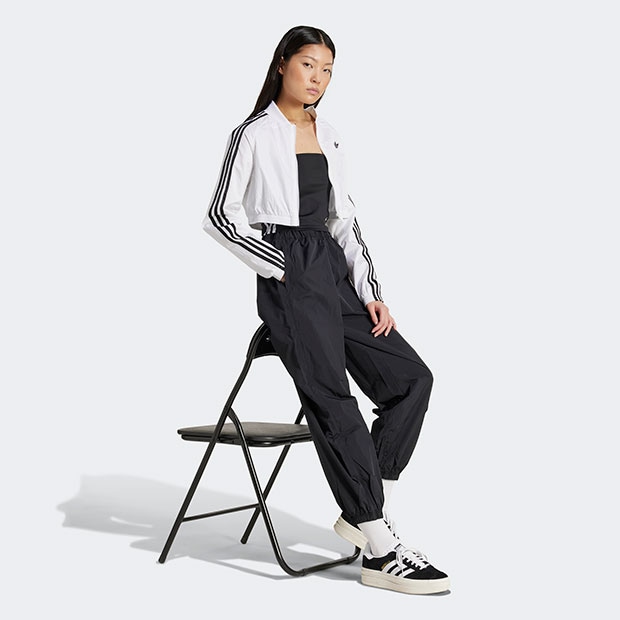 レディース アディカラー チームガイスト クロップド トラックトップ