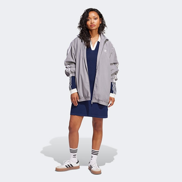 ワンピース★アディダス★ニット ポロドレス Night Indigo レディース ニット ポロワンピース ナイトインディゴ ｜アパレル