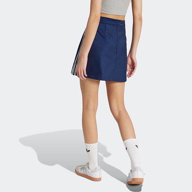国内発送【adidas】 3ストライプス デニム ミニスカート レディース アディカラー スリーストライプス ミニスカート