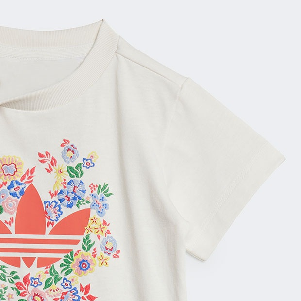 ジュニア リバティ ロンドン Liberty London ショーツ&Tシャツ セットアップ キッズ　クラウドホワイト　