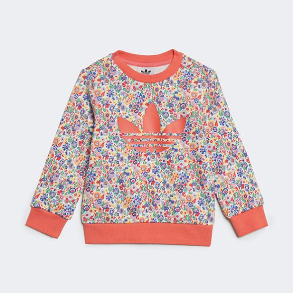 ジュニア リバティ ロンドン Liberty London クルー セット キッズ　クラウドホワイト　