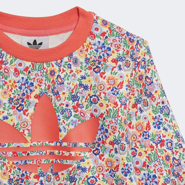 ジュニア リバティ ロンドン Liberty London クルー セット キッズ　クラウドホワイト　