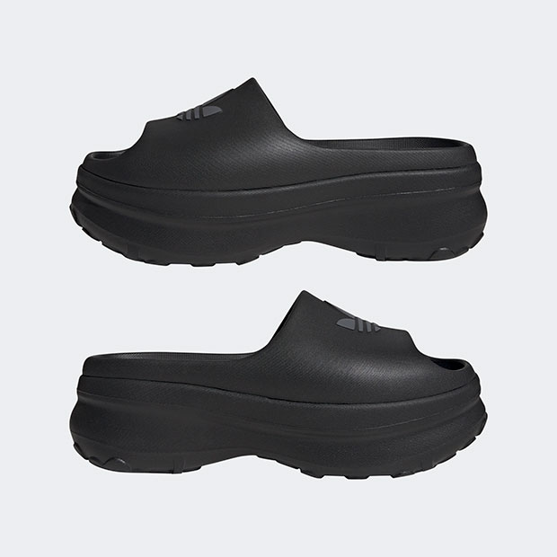 レディース アディフォーム スタン サンダル ADIFOM STAN SLIDES nil33　コアブラック×グレーシックス　|レディース・ウィメンズ|シューズ