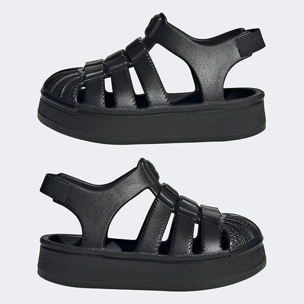 ジュニア キッズ SST サンダル SST SANDALS njg16　コアブラック×コアブラック　