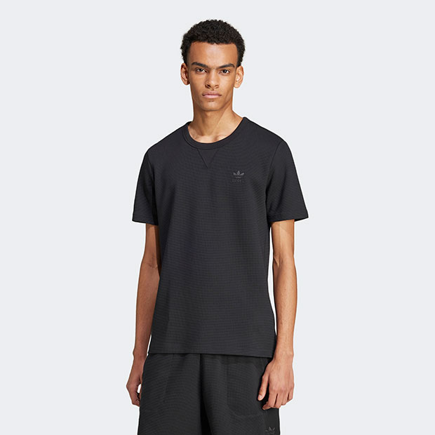 エッセンシャル　tシャツ メリルドッキングプルオーバー新品送料込ブラック mt10441- Tricot Waffle Jersey T-shirt ワッフルTシャツ(AG06-014scg