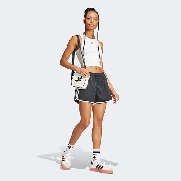 レディース エッセンシャルズ リブ タンクトップ ホワイト ｜アパレル