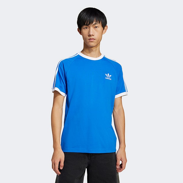 アディカラー クラシックス スリーストライプス Tシャツ ブルー