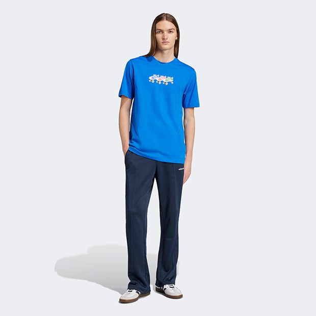 アディダス オリジナルス 半袖Tシャツ ブルー ｜すべての商品｜meister