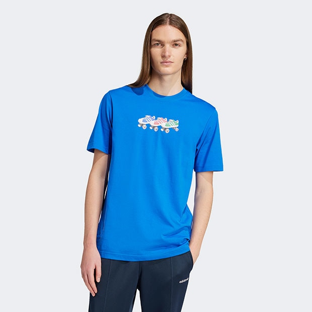 アディダス オリジナルス 半袖Tシャツ ブルー ｜すべての商品｜meister