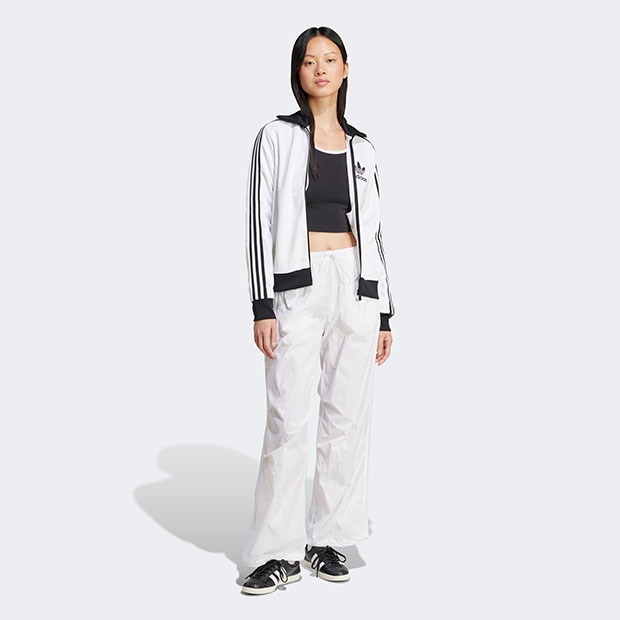 adidas Originals パラシュートパンツ レディース Mサイズ 新品 adidas///Originals ストリート パラシュート パンツ (adidas