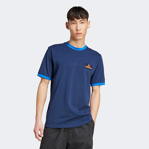 コントラスト 半袖Tシャツ　ナイトインディゴ　|シャツ・インナー|アパレル