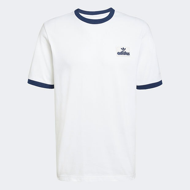 コントラスト 半袖Tシャツ ホワイト ｜アパレル,シャツ