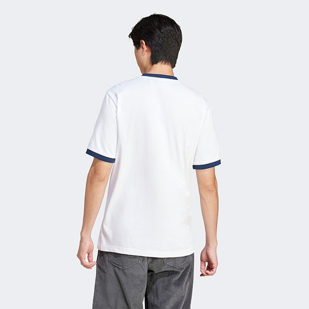 コントラスト 半袖Tシャツ ホワイト ｜アパレル,シャツ