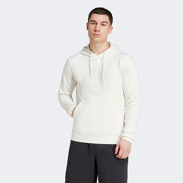 【新品未使用】adidas サッカードイツ代表 パーカー XL ドイツ代表 アニバーサリーパーカー オフホワイト ｜アパレル