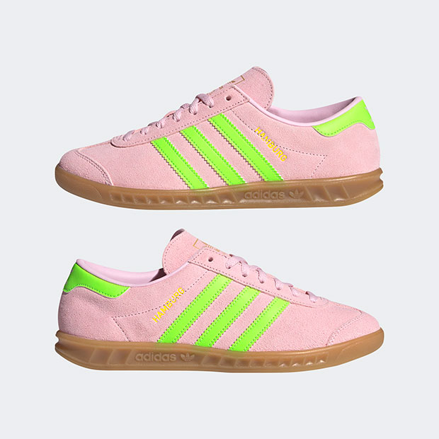 レディース ハンブルク HAMBURG nrb74 クリアピンク×ソーラーグリーン