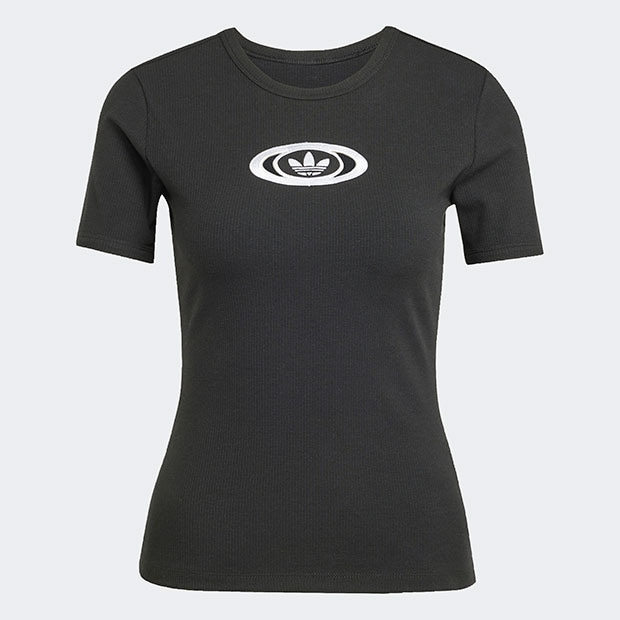 レディース アディダス オリジナルス 半袖Tシャツ ブラック ｜アパレル