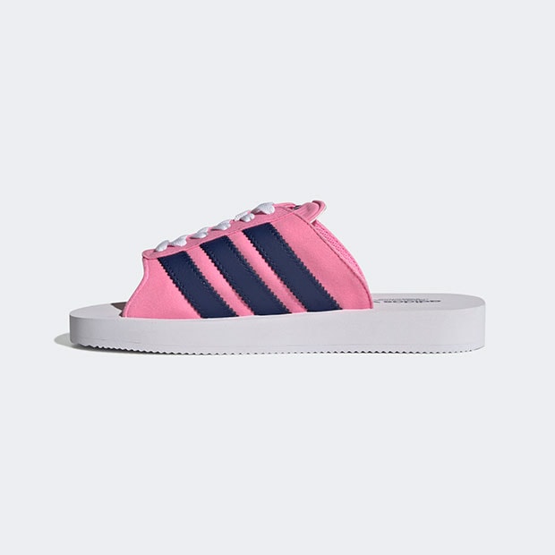 レディース ガゼル ビーチ スライド GAZELLE BEACH SLIDES nqz22　ブリスピンク×ダークブルー　