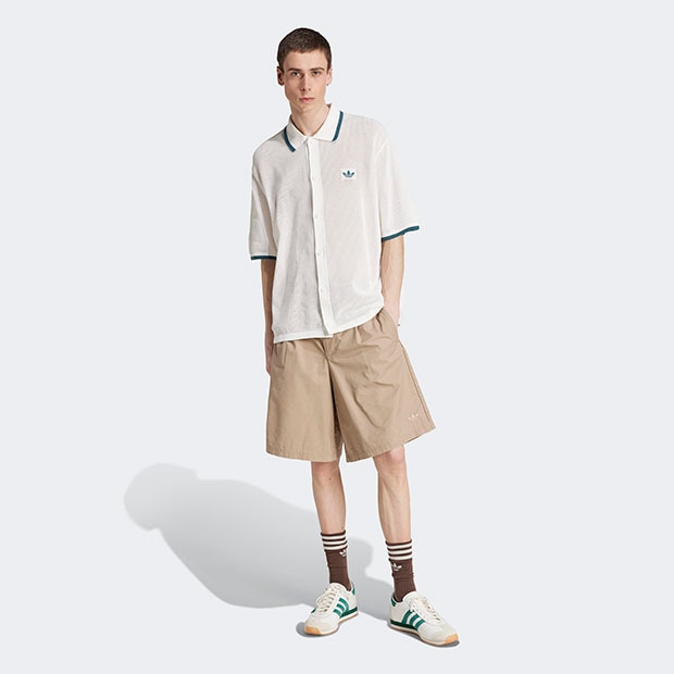 adidas 半袖セーター 160/84A ホワイト アディカラー オーバーサイズ半袖Tシャツ ホワイト ｜アパレル
