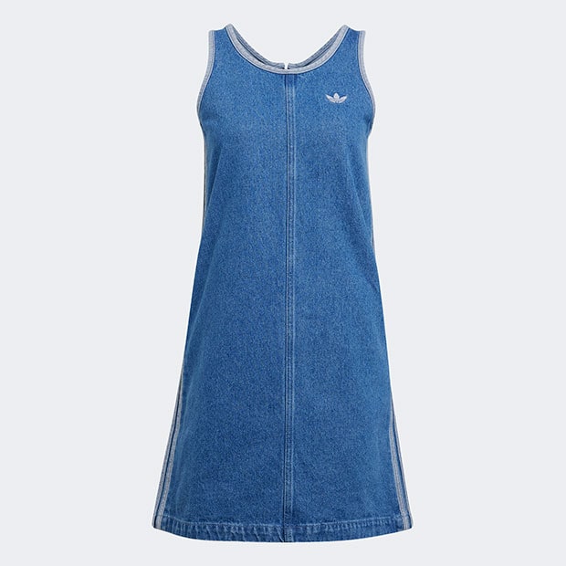 レディース アディカラー デニム スリーストライプス タンクワンピース