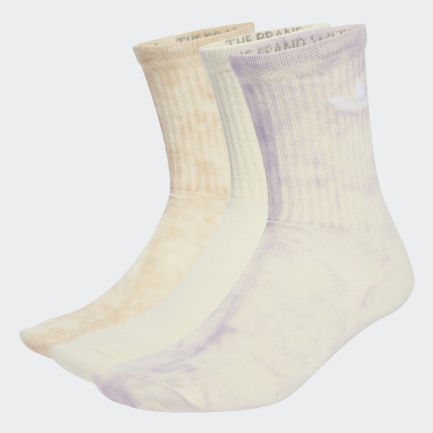 タイダイクルーソックス 3足組　マルチカラー　