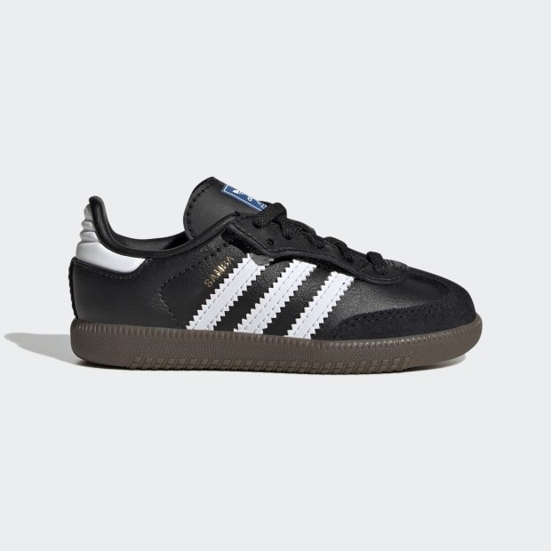 ジュニア サンバ OG コンフォートクロージャー 伸縮シューレース SAMBA OG COMFORT CLOSURE ELASTIC LACE omu46　コアブラック×フットウェアホワイト　