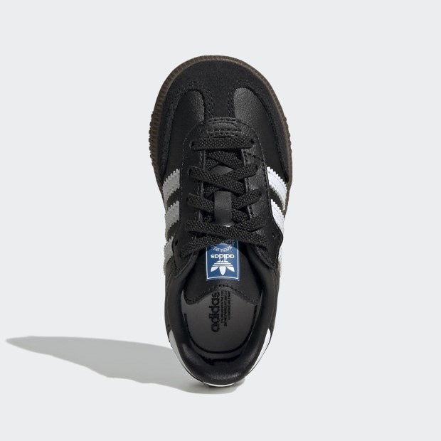 ジュニア サンバ OG コンフォートクロージャー 伸縮シューレース SAMBA OG COMFORT CLOSURE ELASTIC LACE omu46　コアブラック×フットウェアホワイト　