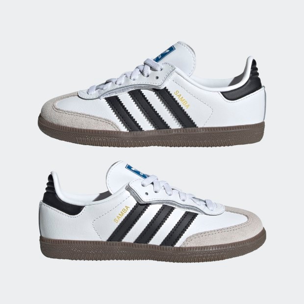 ジュニア サンバ OG コンフォートクロージャー 伸縮シューレース SAMBA OG COMFORT CLOSURE ELASTIC LACE ooo37　フットウェアホワイト×コアブラック　