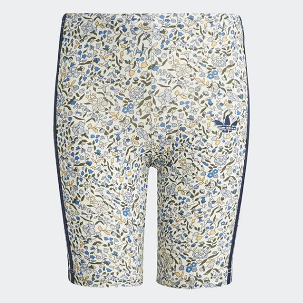 ジュニア キッズ ADIDAS ORIGINALS × LIBERTY LONDON 半袖 シャツ セットアップ　ナイトインディゴ×マルチカラー　