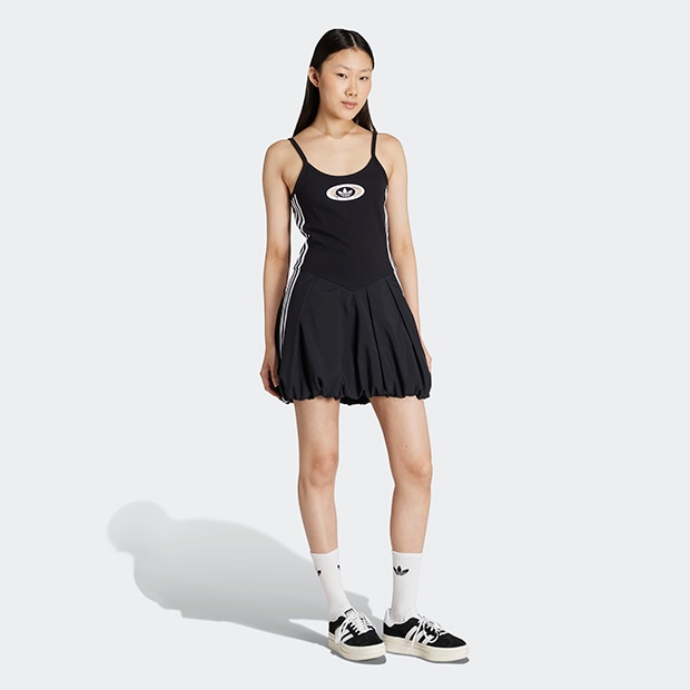 adidas originals バルーンワンピース ホワイト レディース ADIDAS ORIGINALS キャンパス 2000 バルーン