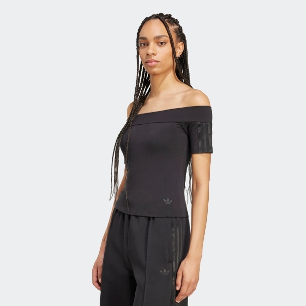 レディース アディカラー バンデュー 半袖Tシャツ　ブラック　