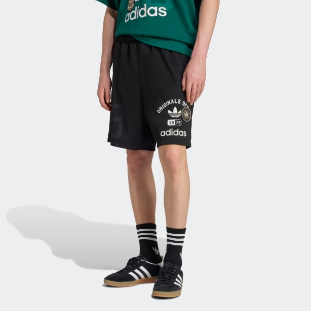 ADIDAS ORIGINALS デプト グラフィック メッシュ ショーツ　ブラック　