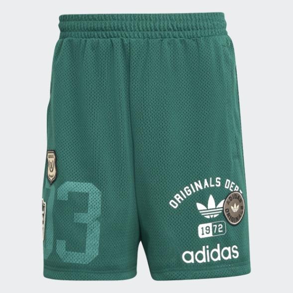 ADIDAS ORIGINALS デプト グラフィック メッシュ ショーツ グリーン