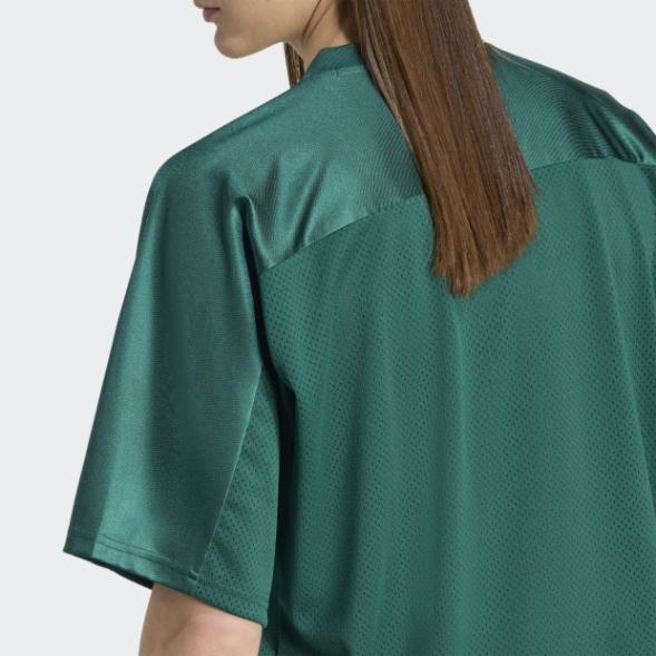 adidas メッシュジャージ 03 ナンバリングシャツ ADIDAS ORIGINALS デプト グラフィック メッシュ ジャージ グリーン