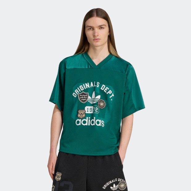 ADIDAS ORIGINALS デプト グラフィック メッシュ ジャージ　グリーン　