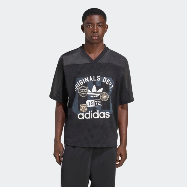 ADIDAS ORIGINALS デプト グラフィック メッシュ ジャージ　ブラック　