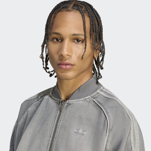 アディカラー ルーズ SST デニム ブラック ウォッシュ ジャケット