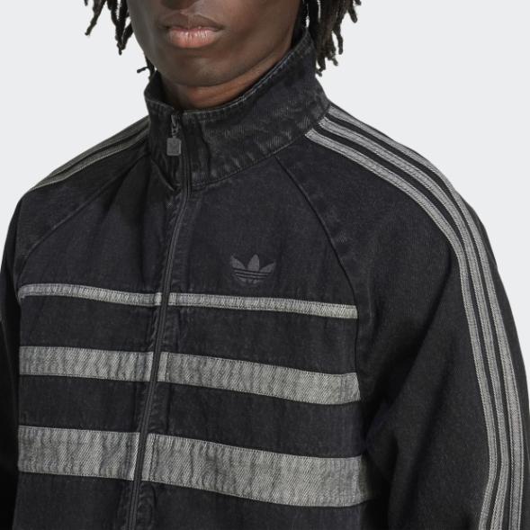 ADIDAS アディカラー ファーストブラック デニム トラックトップ