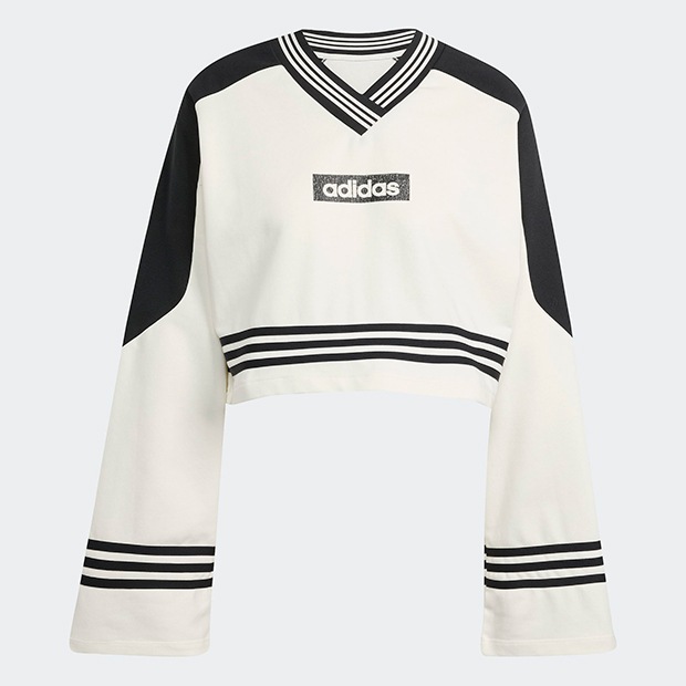 新品 アディダス セットアップ 上下 フリルスカート 長袖クルー