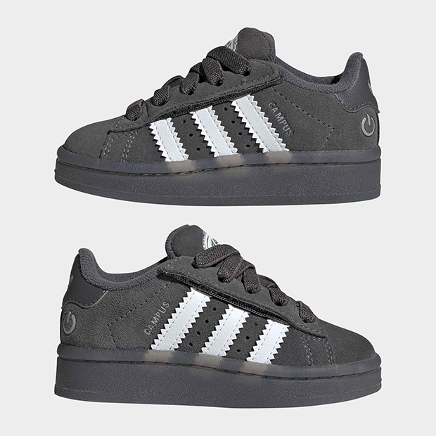 ジュニア ベビー キャンパス 00S LEDライト CAMPUS 00S LED LIGHTS  opg35　グレーファイブ×クラウドホワイト　