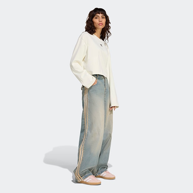 希少31⭐️adidasプレミアムエッセンシャルズ デニムパンツ インディゴブルー 新品25⭐️adidas プレミアムエッセンシャルズ デニムパンツ